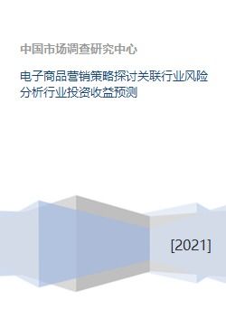 電子產(chǎn)品營(yíng)銷策略探討 關(guān)聯(lián)行業(yè)風(fēng)險(xiǎn)與投資收益預(yù)測(cè)